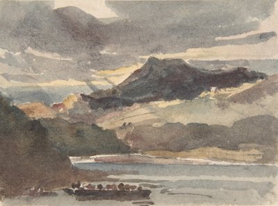 Tanulmány a komp számára, 1829 után. alkotó: Peter de Wint