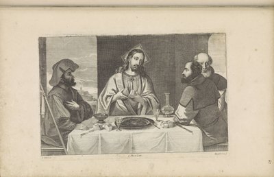 Étkezés Emmausban alkotó: Peter van Liesebetten