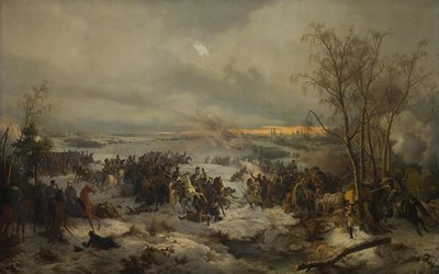Krasznoj Krasznij csata 1812. november 17-én, 1849. alkotó: Peter von Hess