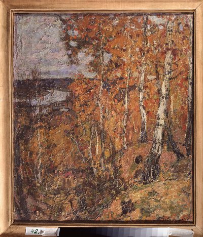 Őszi elégia. Pjotr ​​Ivanovics Petrovicsov (Pjotr ​​Petrovicsov) (1874-1947) festménye, olaj, vászon alkotó: Petr Ivanovic Petrovichev