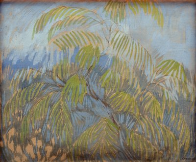 Mimosa par Utkin, Pjotr Savvich (1877-1934). Olajfestmény alkotó: Petr Savvic Utkin