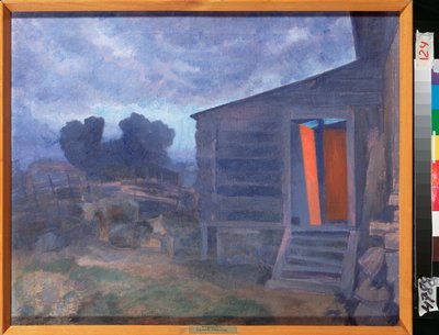 Kék táj (Blue Landscape) - Pjotr ​​(Piotr, Petr) Savvich Utkin (Utkin) (1877-1934) festménye, olaj, vászon - orosz művészet alkotó: Petr Savvic Utkin