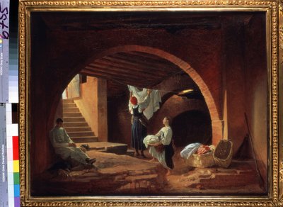 A Szentpétervári Képzőművészeti Akadémia padlása (A Szentpétervári Képzőművészeti Akadémia padlása). Pjotr ​​Vasziljevics Basin (1793-1877) festménye. Olaj, vászon, 63,5 x 80,2 cm, 1831 körül. 19. századi orosz művészet. állam Tretyakov Ga alkotó: Petr Vasilievich Basin