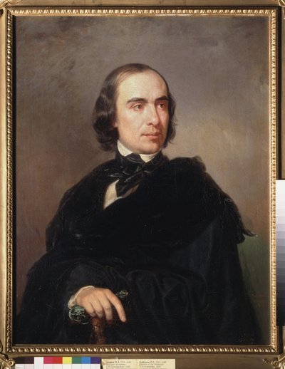 Timofey Granovsky (Timofei Granovsky) (1813-1855) történész portréja. Peinture de Pjotr ​​Zaharovics Zakharov csecsenec (Zakharov-csecsenyec) (1816-1846), huile sur toile alkotó: Petr Zakharovich Zakharov Chechenets