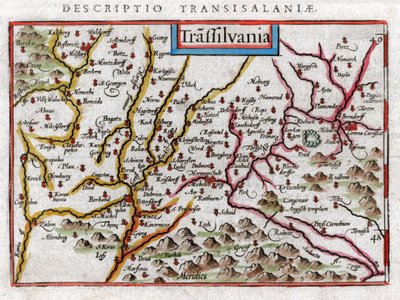 Erdély térképe 1616 alkotó: Petrus Bertius