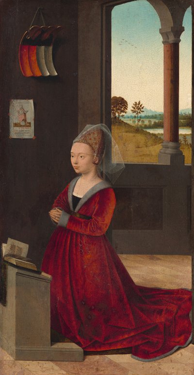 Női donor portréja, c. 1455. alkotó: Petrus Christus