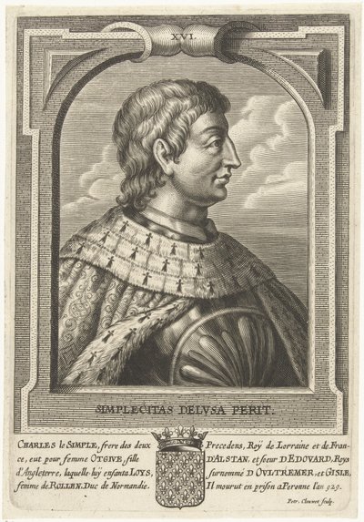 III. Károly francia (879-929) alkotó: Petrus Clouwet