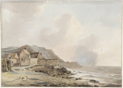 Kilátás a tengerpartra Boulogne sur Mernél alkotó: Petrus Johannes Schotel