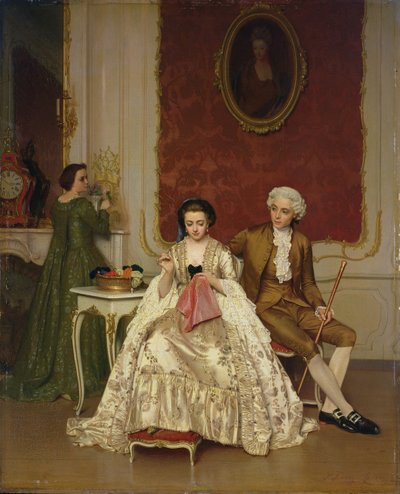 Féltékenység, 1861 alkotó: Petrus Renier Hubertus Knarren