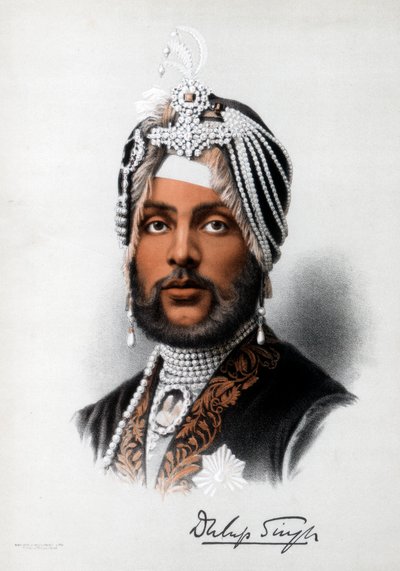 Duleep Singh, szikh uralkodó, 1890. alkotó: Petter and Galpin Cassell