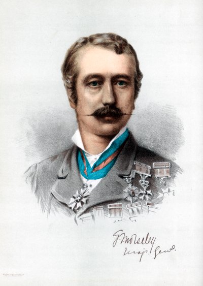 Garnet Joseph Wolseley, Wolseley 1. vikomt, ír származású brit katona, 1890 körül. alkotó: Petter and Galpin Cassell