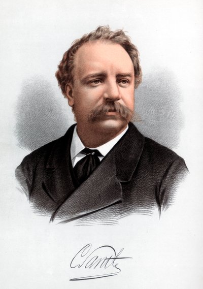 Sir Charles Santley, angol énekes, 1890. alkotó: Petter and Galpin Cassell
