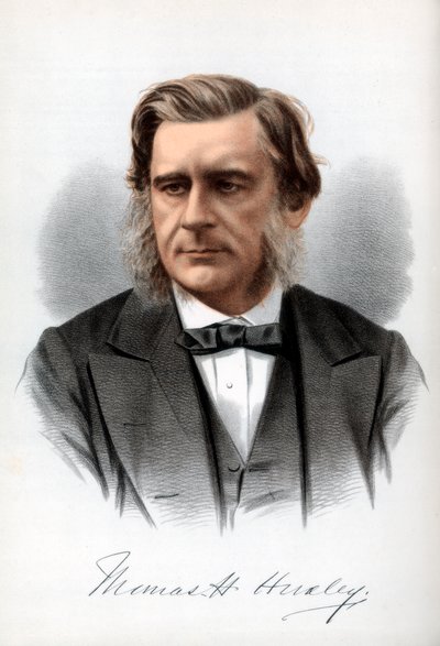 Thomas Henry Huxley angol biológus, 1890. alkotó: Petter and Galpin Cassell