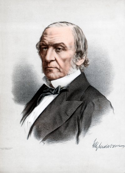 William Ewart Gladstone, a Brit Liberális Párt államférfija és miniszterelnöke, 1890. alkotó: Petter and Galpin Cassell