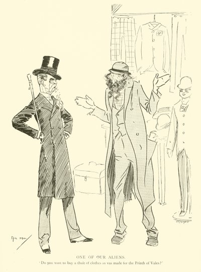 Phil May rajzfilmje az 1890-es évekből (litho) alkotó: Phil May