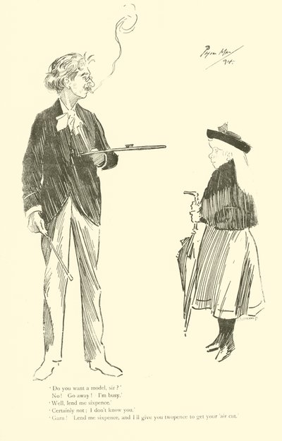 Phil May rajzfilmje az 1890-es évekből (litho) alkotó: Phil May