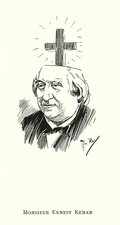 Monsieur Ernest Renan (litho) alkotó: Phil May