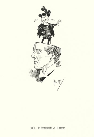 Mr Beerbohm Tree (litho) alkotó: Phil May