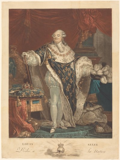 XVI. Lajos alkotó: Philibert-Louis Debucourt
