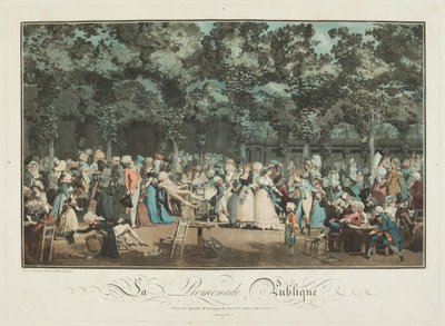 A nyilvános sétány alkotó: Philibert Louis Debucourt