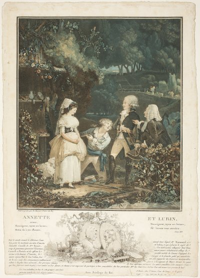 Annette és Lubin alkotó: Philibert Louis Debucourt