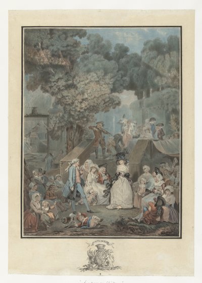 lakodalom La noce au Chateau alkotó: Philibert Louis Debucourt