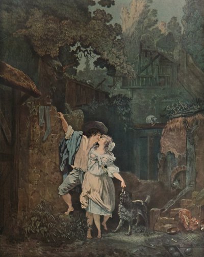 Az escalade, avagy The Odious Morning, 1787, 1913 alkotó: Philibert Louis Debucourt