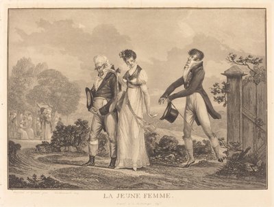A fiatal hölgy alkotó: Philibert Louis Debucourt