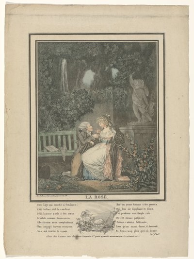 A rózsa, 1788 alkotó: Philibert Louis Debucourt