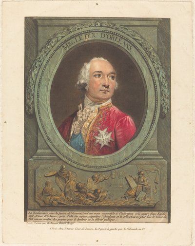 Msgr. Orléans hercege alkotó: Philibert Louis Debucourt