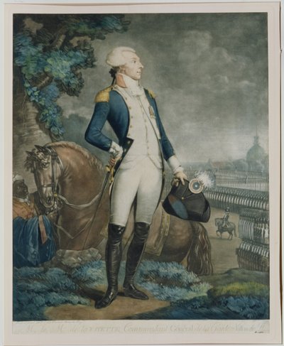 De La Fayette márki (1757-1834) portréja, a nemzeti gárda parancsnoka, 1790 alkotó: Philibert Louis Debucourt