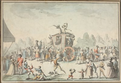 karneváli jelenet alkotó: Philibert Louis Debucourt