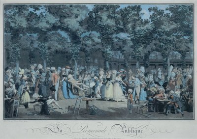 A nyilvános sétány alkotó: Philibert Louis Debucourt