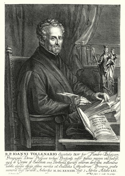 Jan de Toolenaere, flamand jezsuita (metszet) alkotó: Philip (after) Fruytiers