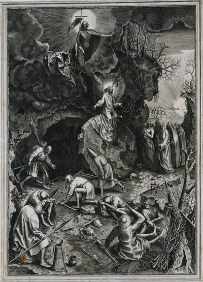 Krisztus feltámadása, c. 1562. alkotó: Philip Galle