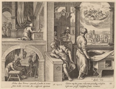 Szent Péter látomása alkotó: Philip Galle after Jan van der Straet