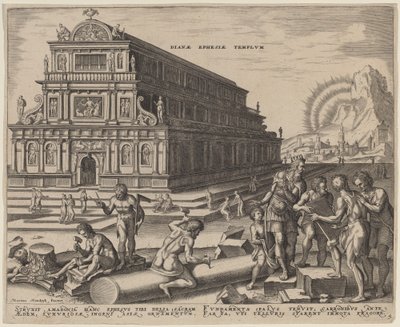 Diana temploma Efézusban alkotó: Philip Galle, after Maerten van Heemskerck