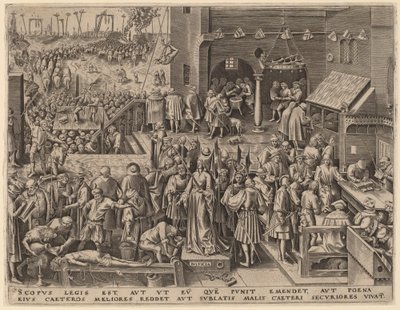 Igazságszolgáltatás alkotó: Philip Galle after Pieter Bruegel the Elder