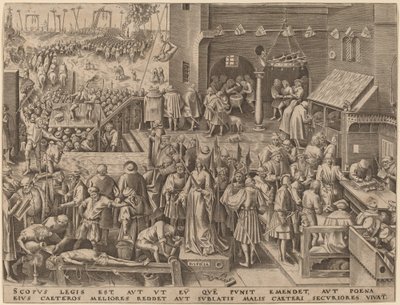 Igazságszolgáltatás alkotó: Philip Galle after Pieter Bruegel the Elder
