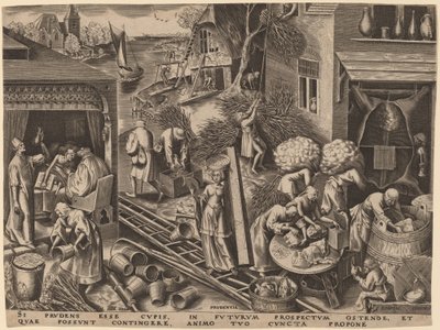 Óvatosság alkotó: Philip Galle after Pieter Bruegel the Elder