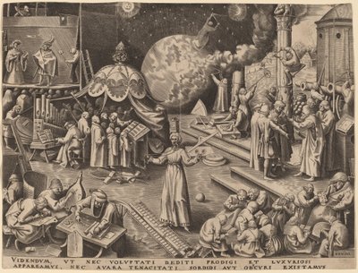 Mértékletesség alkotó: Philip Galle after Pieter Bruegel the Elder