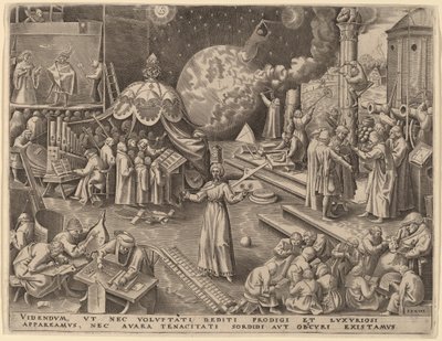 Mértékletesség alkotó: Philip Galle after Pieter Bruegel the Elder