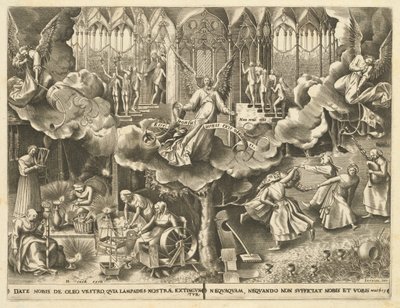 Példabeszéd a bölcs és ostoba szüzekről alkotó: Philip Galle, after Pieter Bruegel the Elder