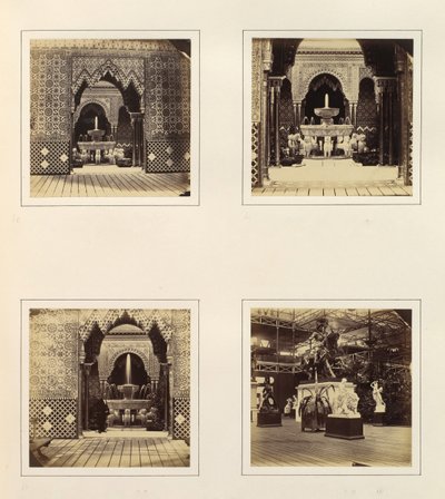 [Alhambra and Court of Lions, View in South Transept], kb. 1859. alkotó: Philip Henry Delamotte.