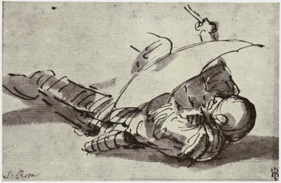 Salvator Rosa, A sebesült katona alkotó: Philip Henry Delamotte