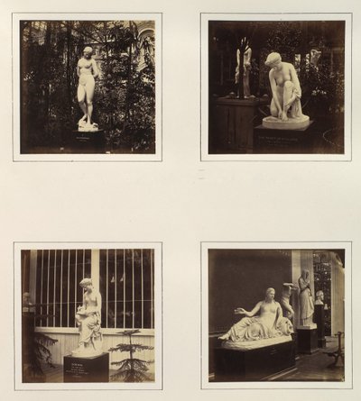 [Androméda szobrai, Atalanta vécéje, Corinna és egy Naiad], kb. 1859. alkotó: Philip Henry Delamotte.