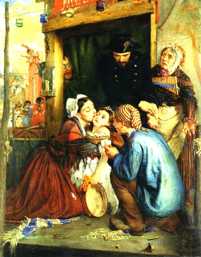 Francia parasztok megtalálják ellopott gyermeküket, 1859 alkotó: Philip Hermogenes Calderon