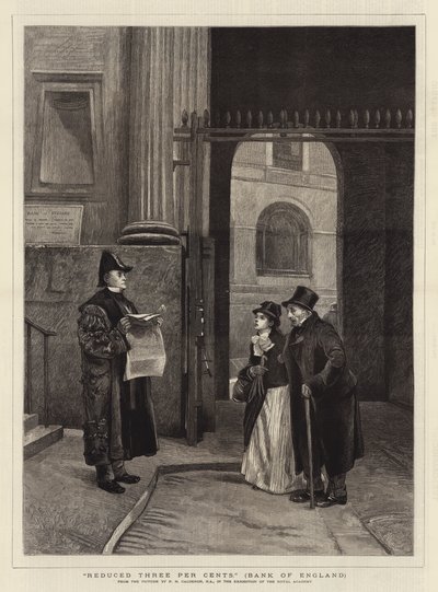 Csökkentett három cent, Bank of England alkotó: Philip Hermogenes Calderon