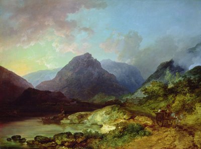 Táj a tóvidéken (olaj, vászon) alkotó: Philip James de Loutherbourg
