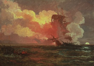 Egy haditengerészeti elfoglaltság alkotó: Philip James de Loutherbourg
